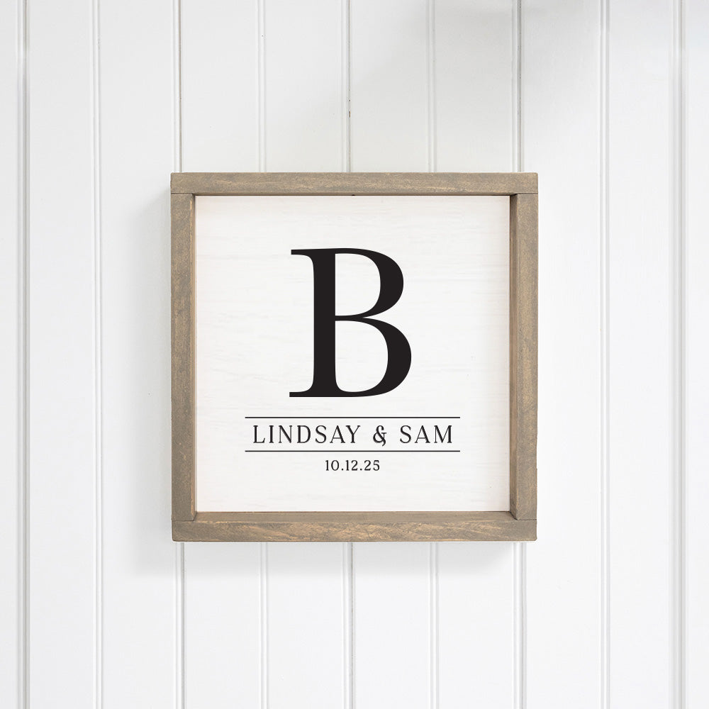 Initial Personalized Wall Art