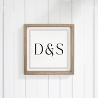 D & S Personalized Wall Art 12" x 12"