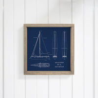 Sailboat Anatomy Wall Art