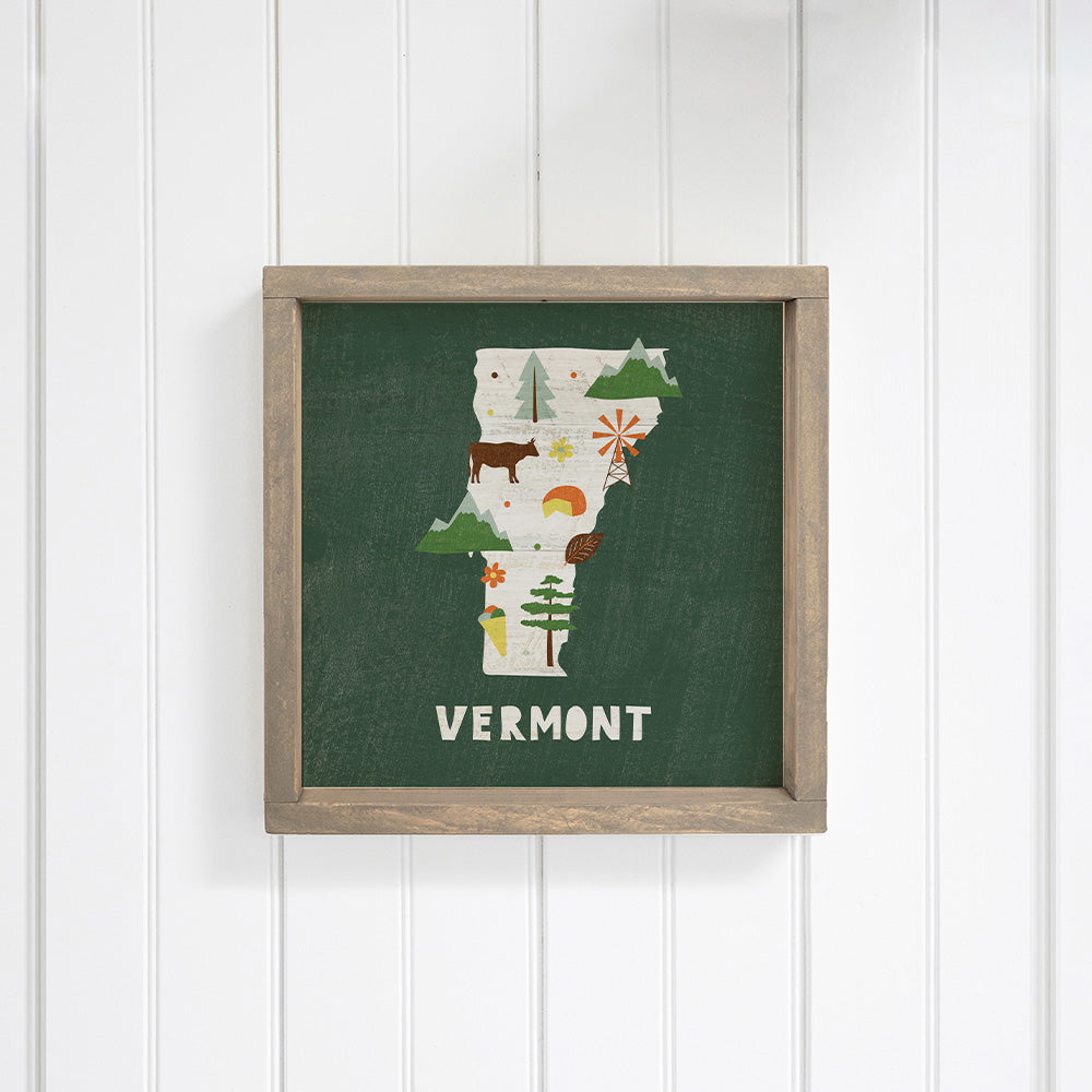 Vermont State Wall Art