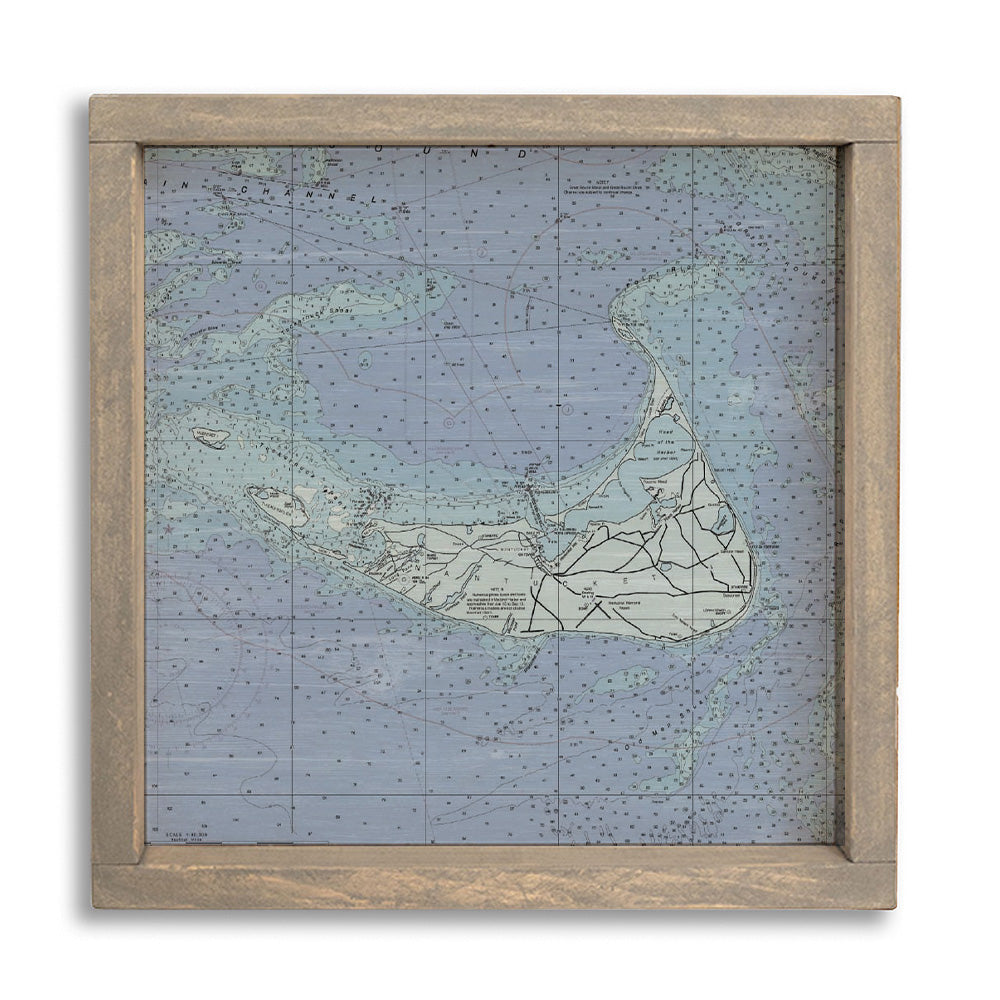 Nantucket Chart Map Wall Art