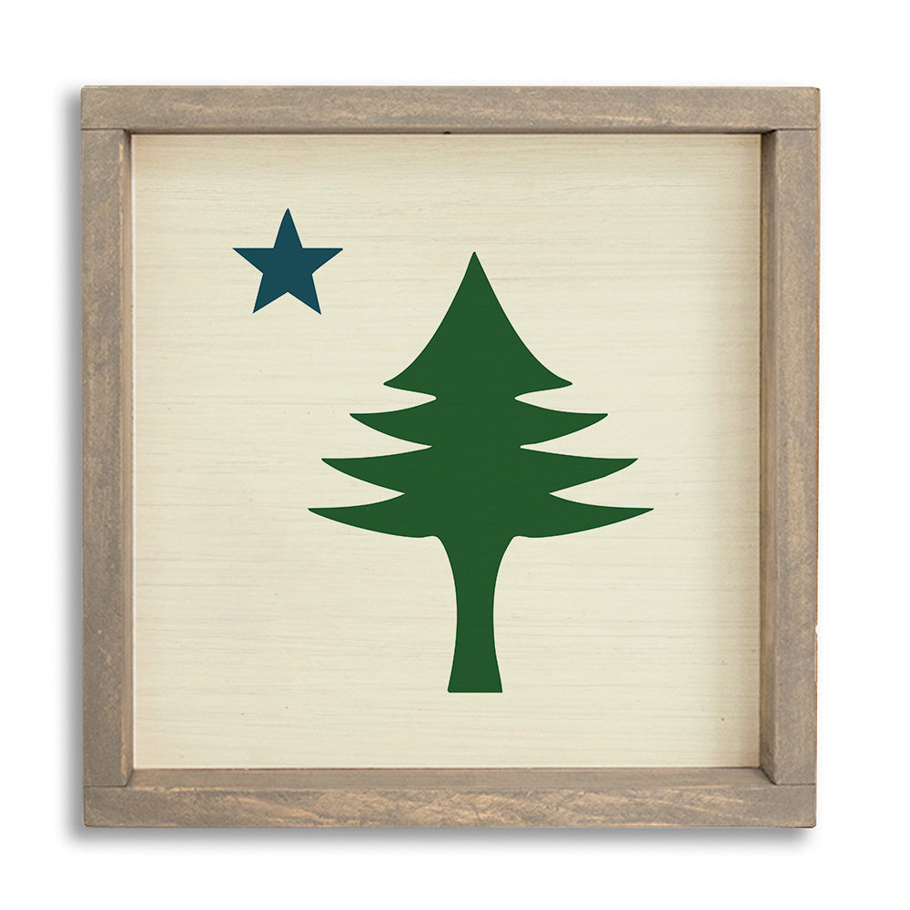 Maine Flag Wall Art