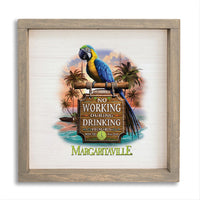 *No Working During Drinking Hours Wall Art