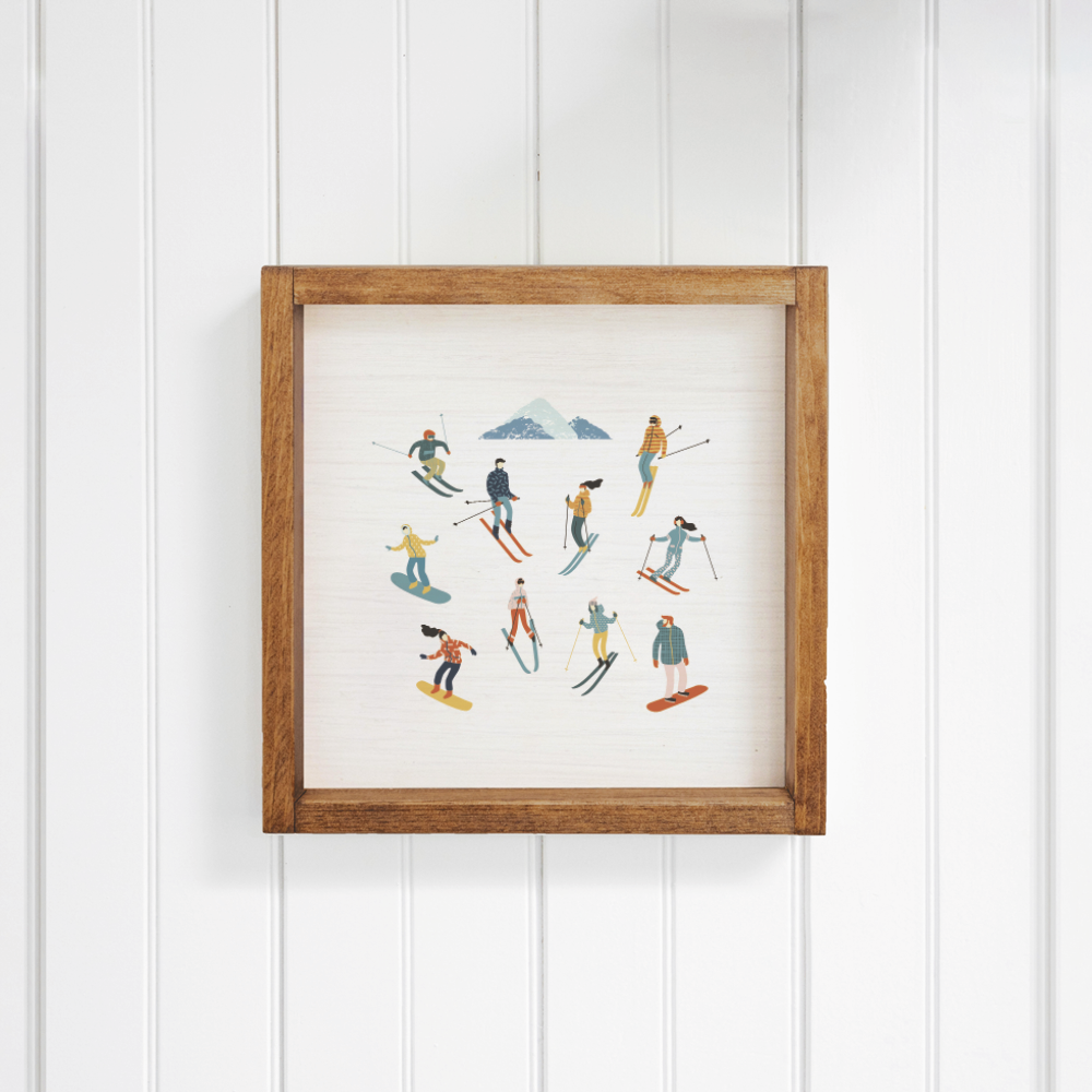 Snow Sport Harmony Wall Art