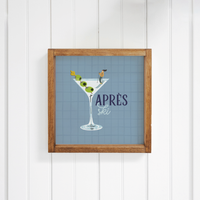 Apres Ski Martini Wall Art