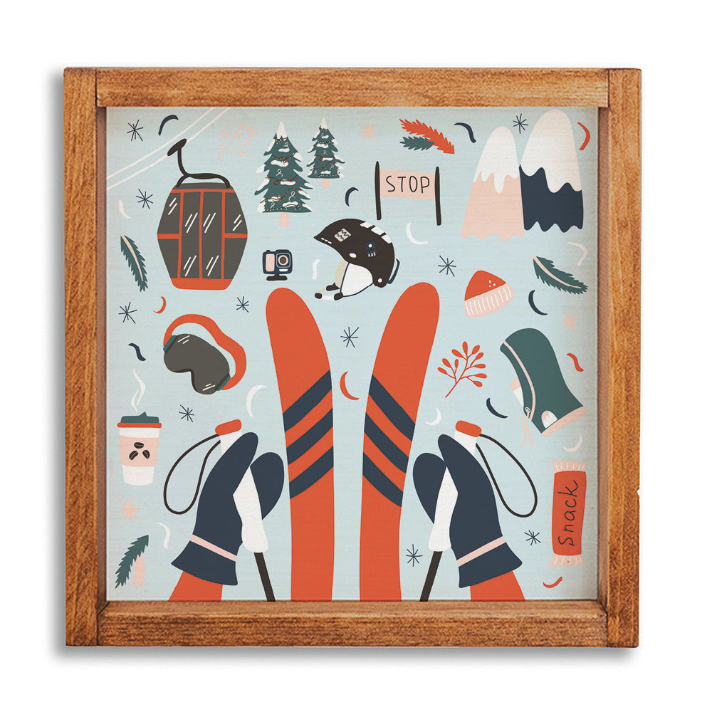 Chairlift Charm Wall Art