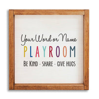 Playroom Personalized Wall Art