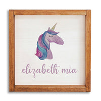 Unicorn Personalized Wall Art