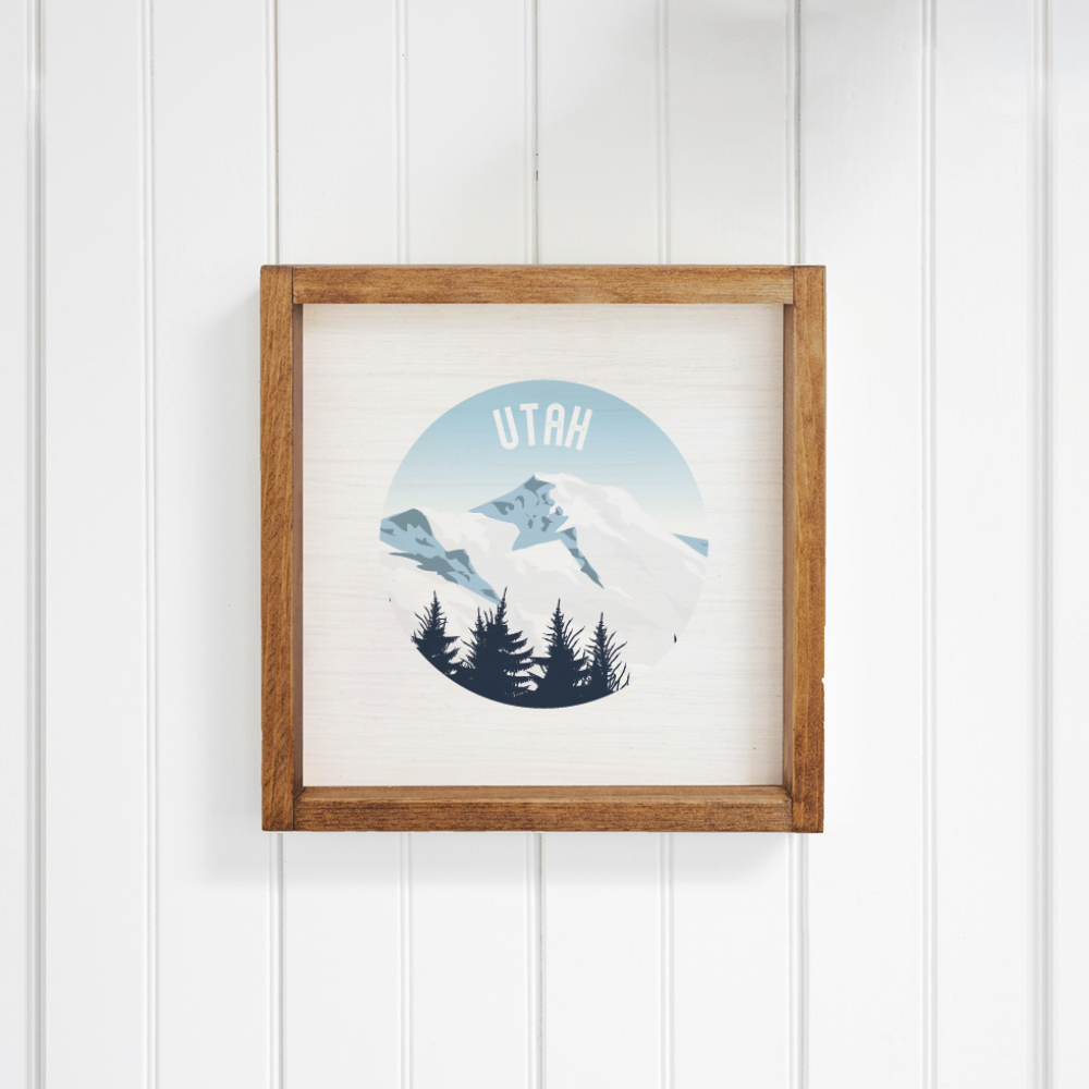 Personalized Scenic Mountain Top Wall Art