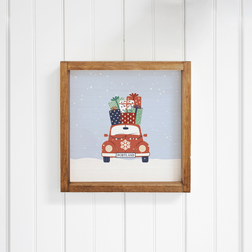 Personalized Holiday Haul Wall Art