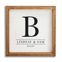 Initial Personalized Wall Art