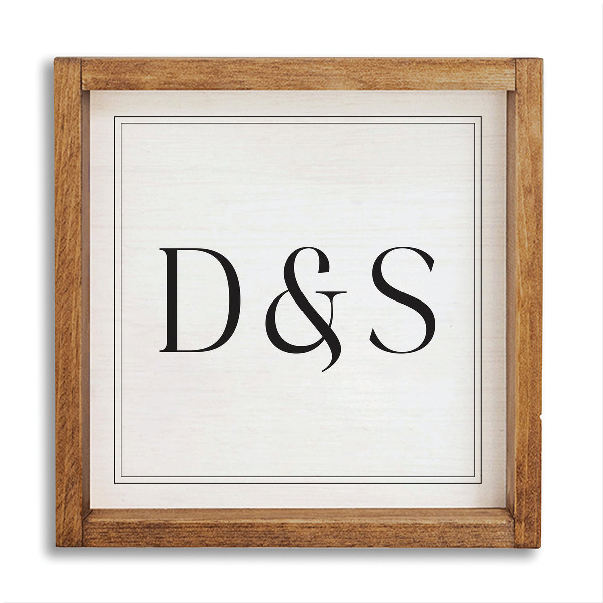 D & S Personalized Wall Art 12" x 12"