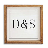 D & S Personalized Wall Art 12" x 12"