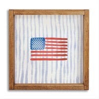 American Flag Watercolor Wall Art