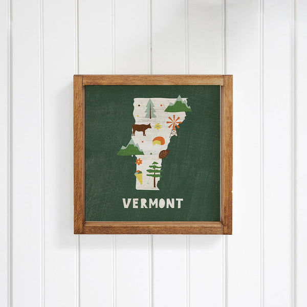 Vermont State Icons Wall Art