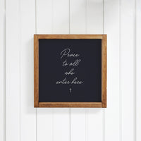 Peace to All Who Enter Here Wall Art
