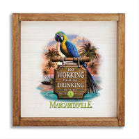 *No Working During Drinking Hours Wall Art