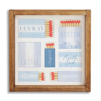 Boston Match Boxes Wall Art