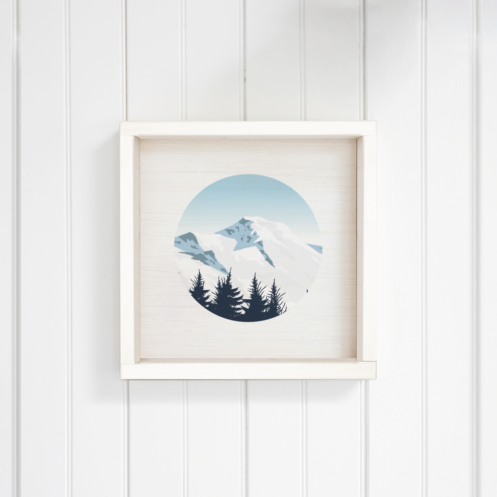 Scenic Mountain Top Wall Art