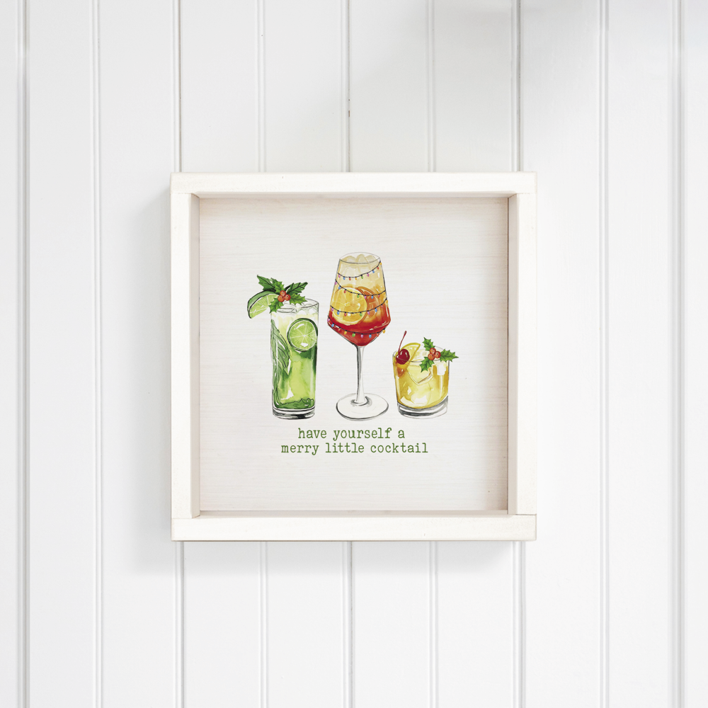 Have Yourself a Merry Little Cocktail Wall Art