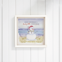 Personalized Have a Beachy Little Christmas Wall Art