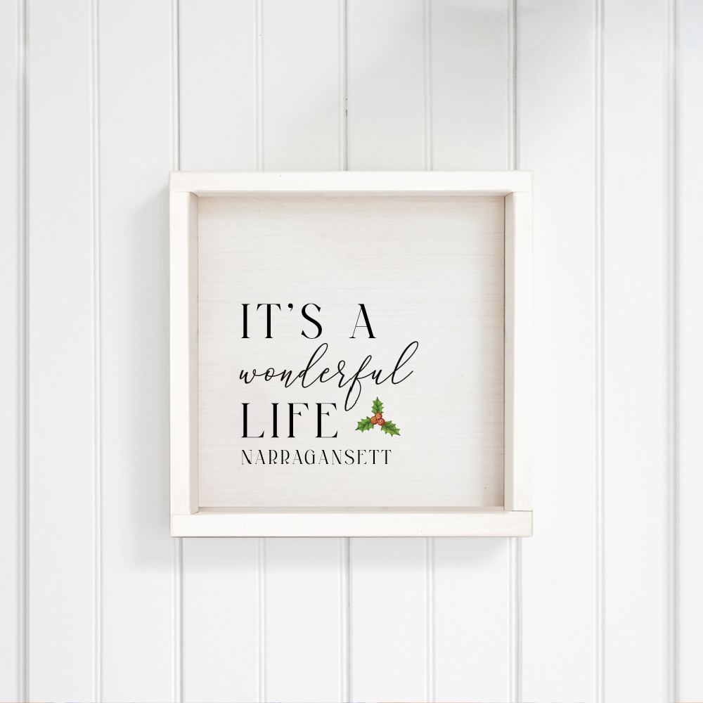 Personalized It's a Wonderful Life Wall Art