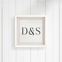 D & S Personalized Wall Art 12" x 12"