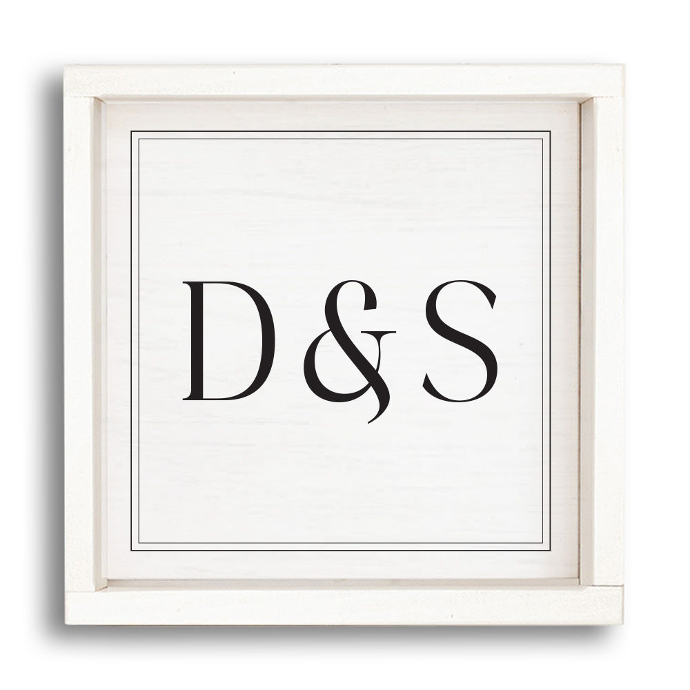 D & S Personalized Wall Art 12" x 12"