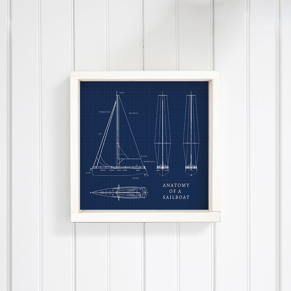 Sailboat Anatomy Wall Art