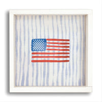 American Flag Watercolor Wall Art