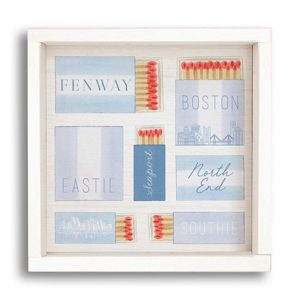 Boston Match Boxes Wall Art