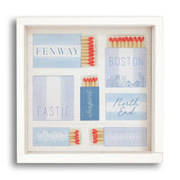Boston Match Boxes Wall Art