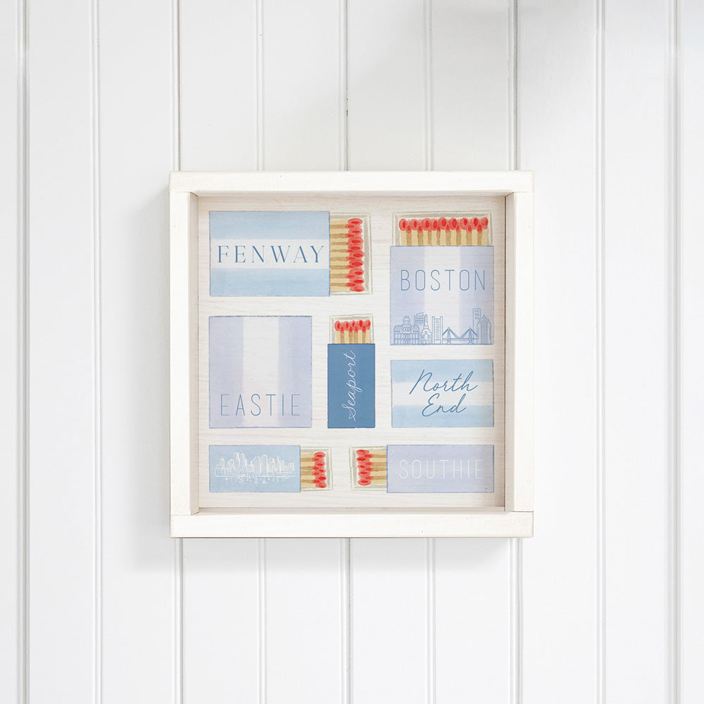Boston Match Boxes Wall Art