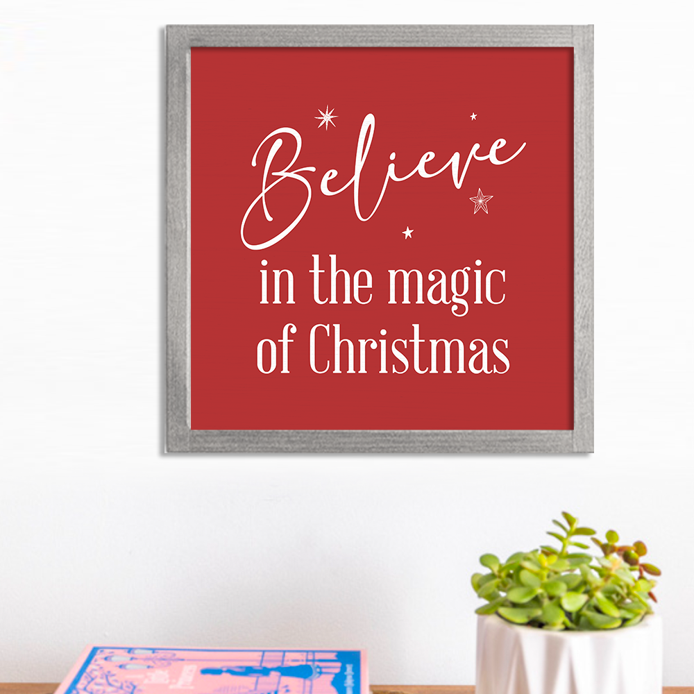 Believe 12” x 12” Wall Art