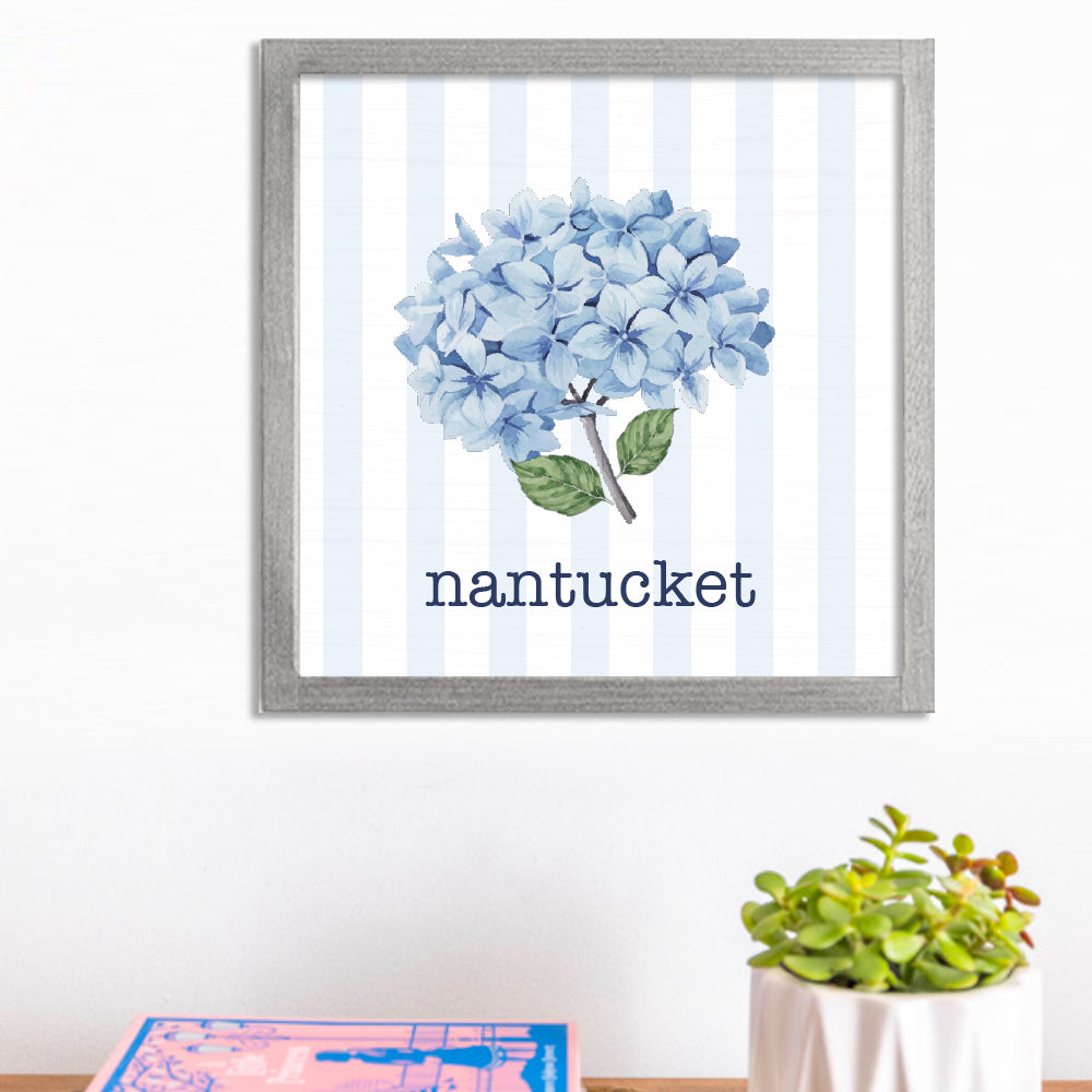 Personalized Endless Summer Hydrangea 12" x 12" Wall Art