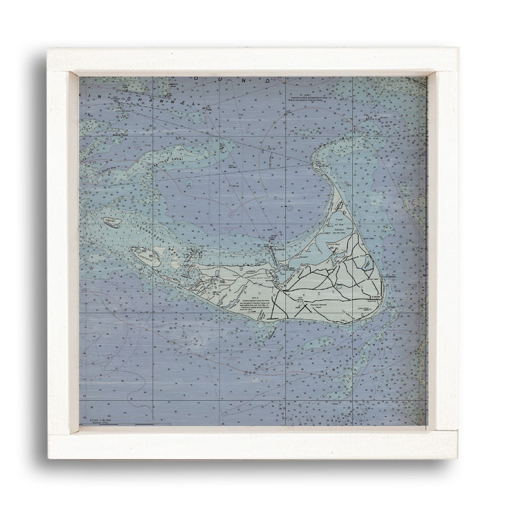 Nantucket Chart Map Wall Art