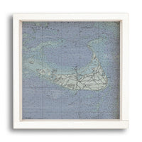 Nantucket Chart Map Wall Art