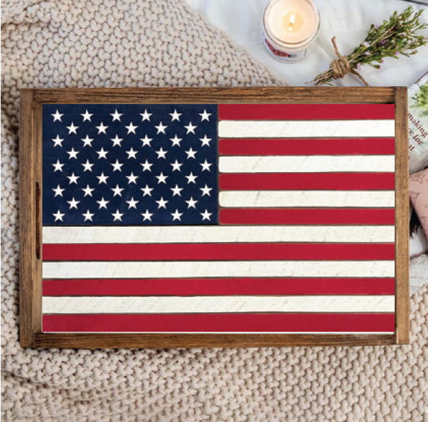 50 Stars Flag Serving Tray