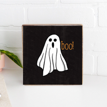 Load image into Gallery viewer, Ghost Decorative Wooden Block
