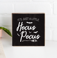 Hocus Pocus Decorative Wooden Block