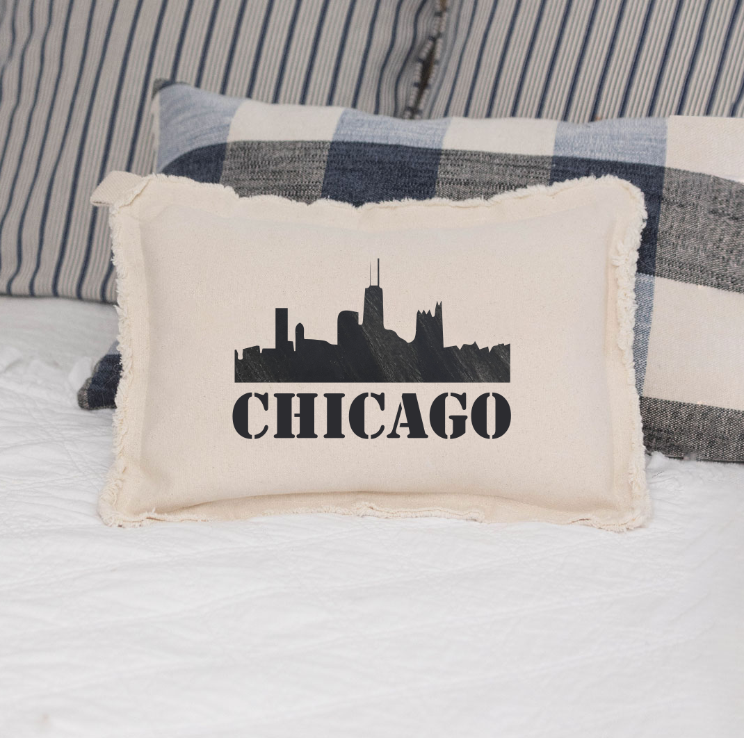 Your City Skyline Lumbar Pillow