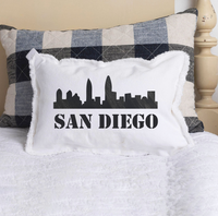 Your City Skyline Lumbar Pillow