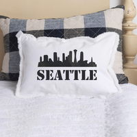 Your City Skyline Lumbar Pillow