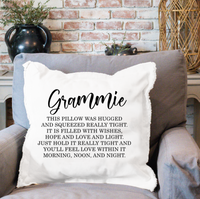 Personalized Hug Square Pillow