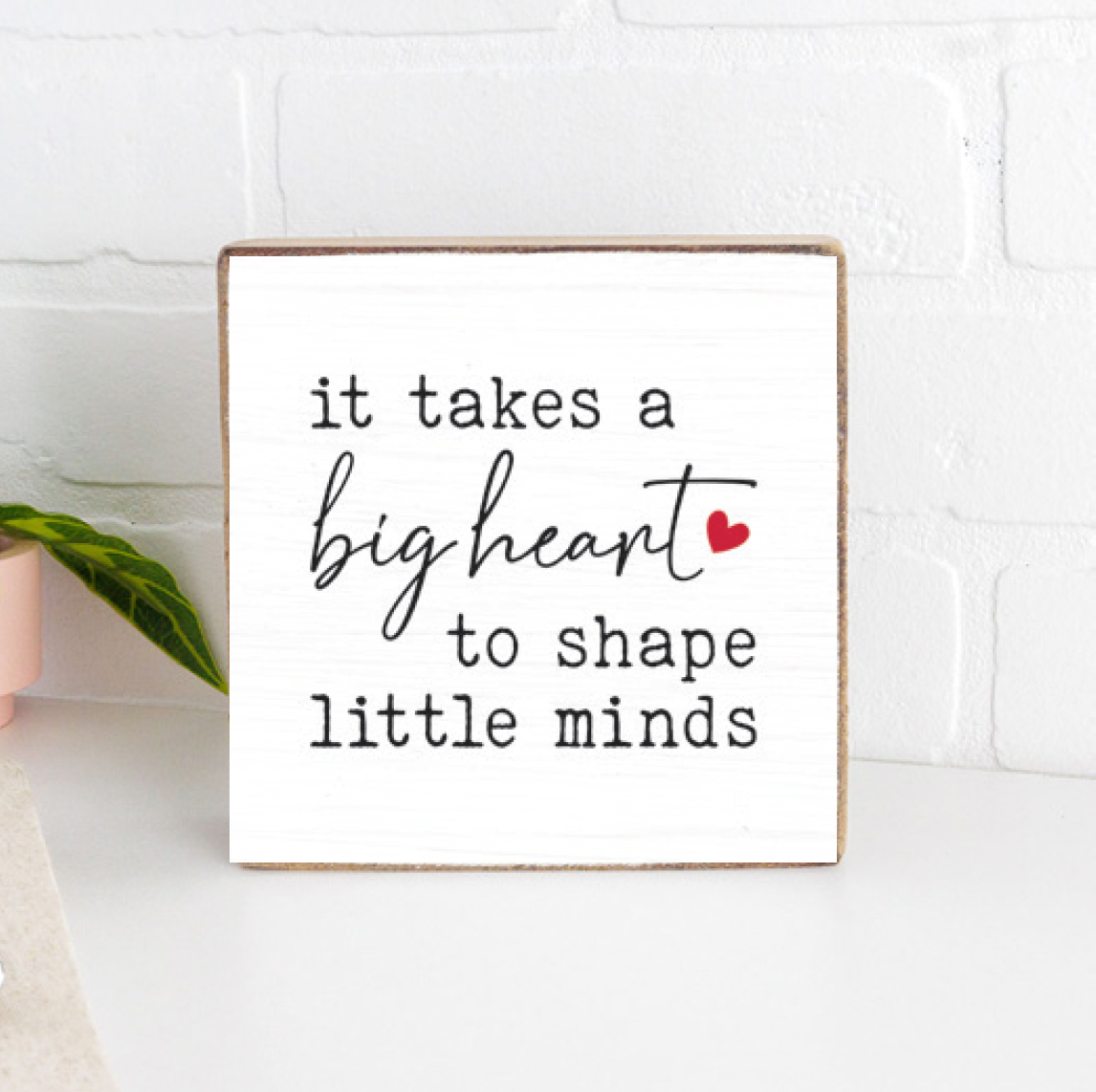 Big Heart Block Sign