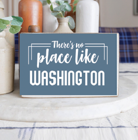 There's No Place Like Personalized Block Sign