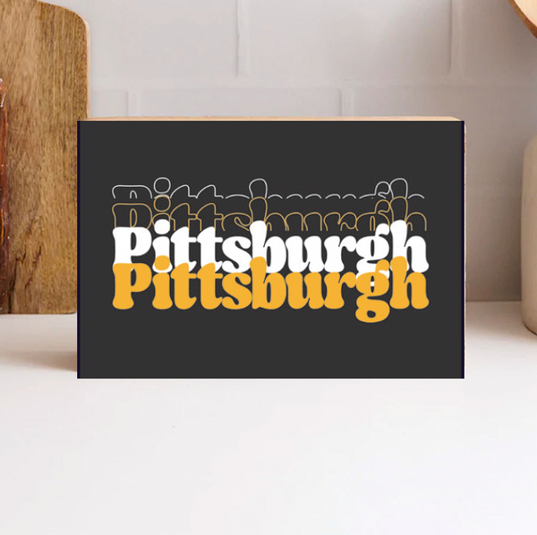 Pittsburgh Block Sign