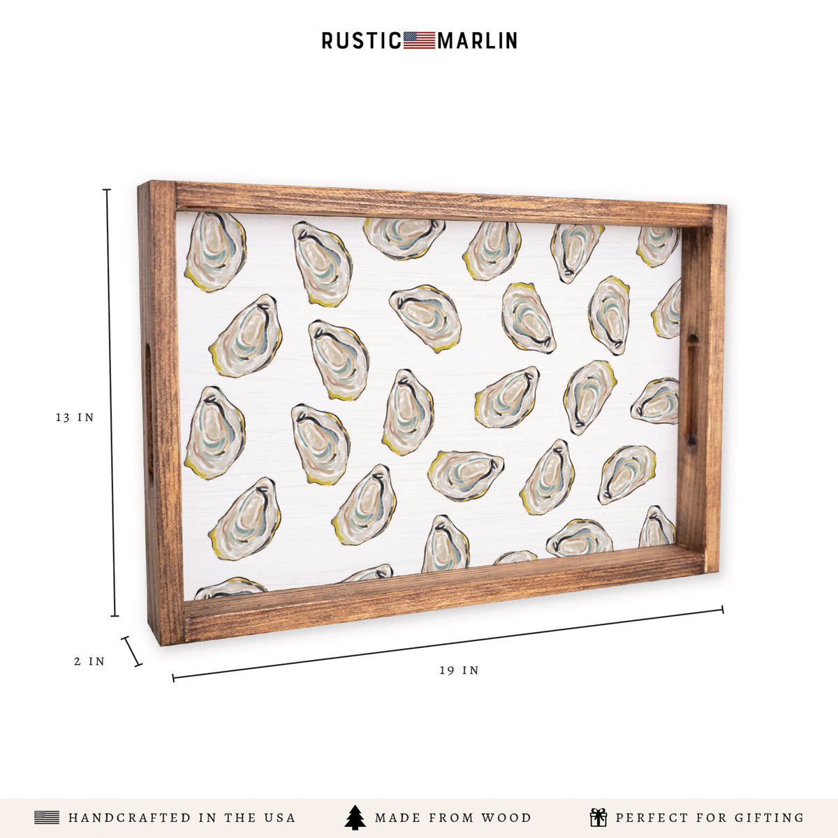 Harbor Oysters Serving Tray