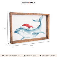 Holiday Whale Serving Tray