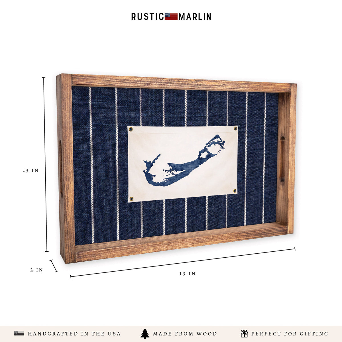 Bermuda Stripes Serving Tray